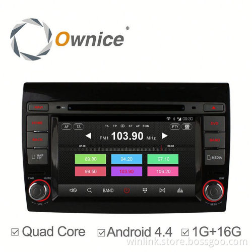 quad core Android 4.4 Ownice C300 auto headunit for Fiat Bravo 2007-2012 support OBD Bluetooth PHONEBOOK RDS